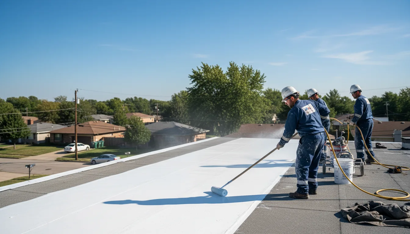 Commercial roof coating in Schenectady, NY near me